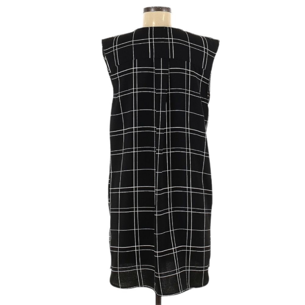 LEITH Windowpane Check Shift Dress M - Picture 4 of 6